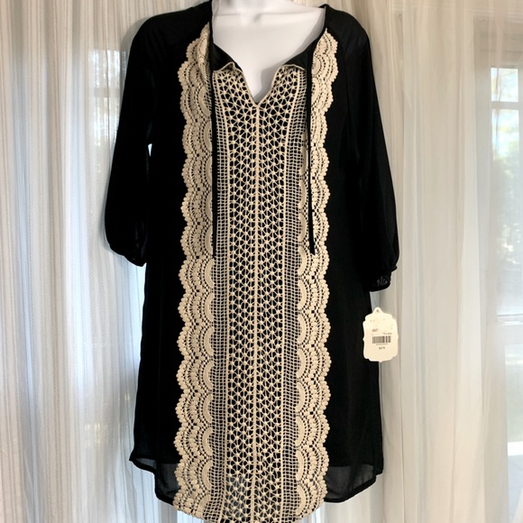 Black/Cream Altar’d State Short Dress - Picture 1 of 7